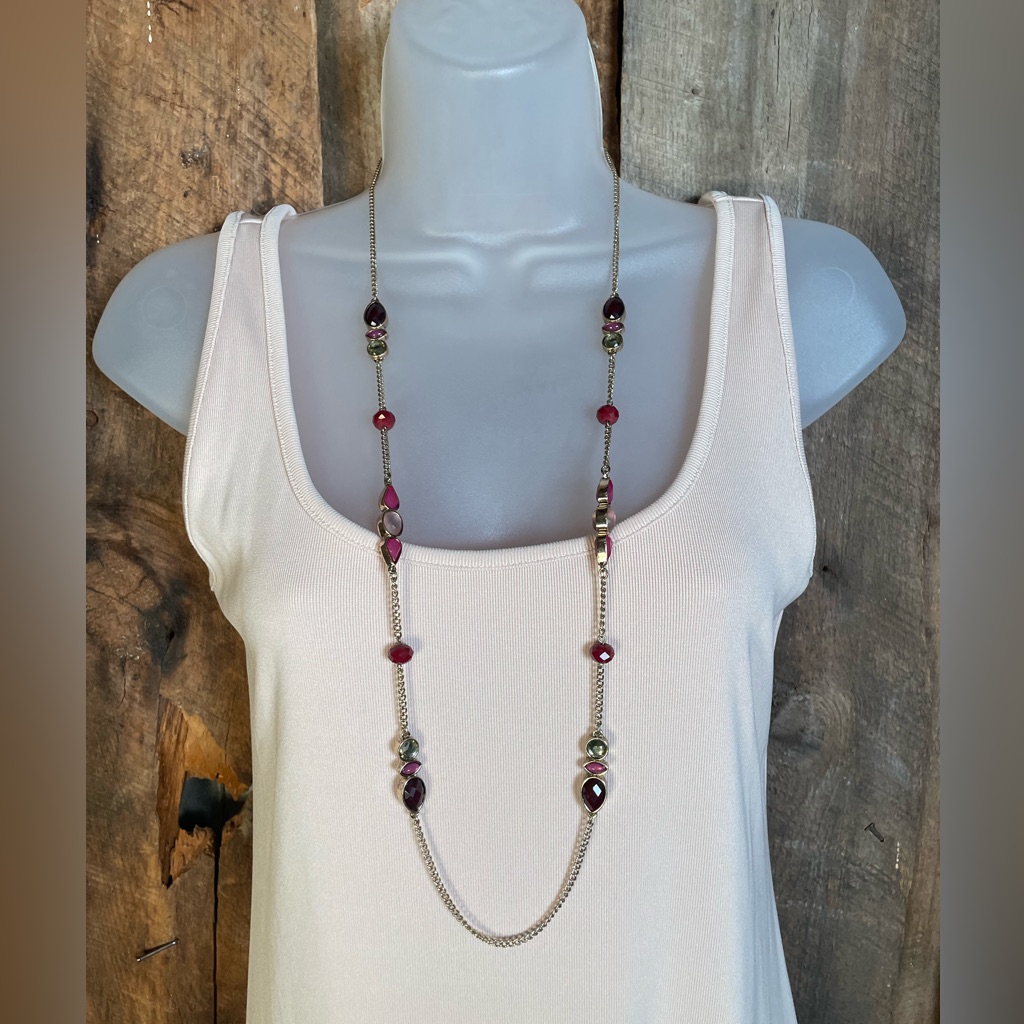 Long Jeweled Necklace